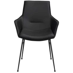 Lederstühle in Schwarz - Pomo (2er Set)