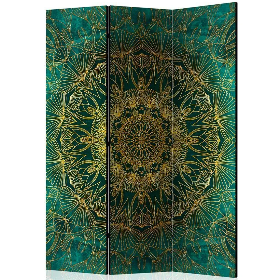 Leinwand Paravent mit orientalischem Mandala - Tsinati
