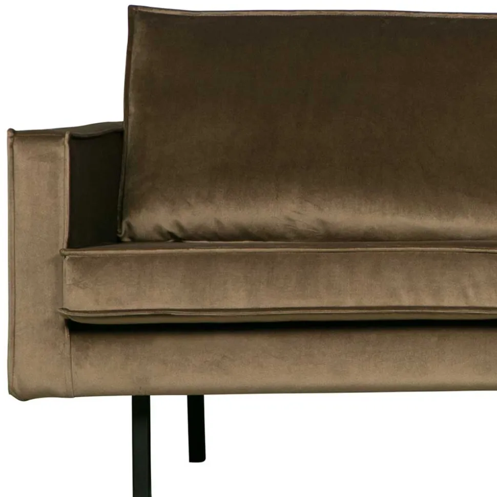 L-Form Wohnzimmer Sofa in Taupe Samt - Museo