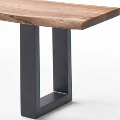 Live Edge Küchenbank in Akazie Natur - Careful