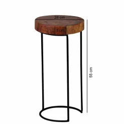 Loft Design Beistelltischchen Bebevos rustikal