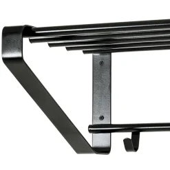 Loft Design Wandgarderobe in Schwarz Sumba aus Metall