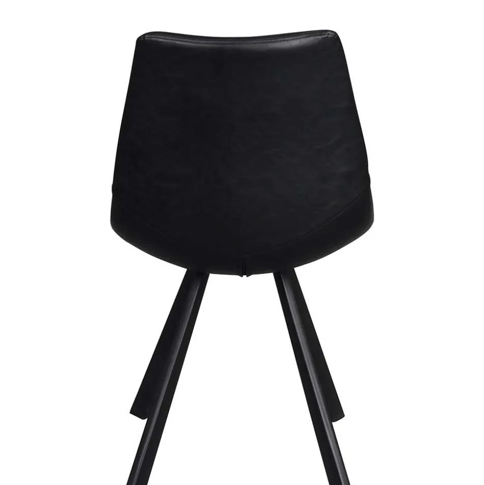 Loft Esstischgruppe mit Eiche White Wash Tisch Pulva & 6 Schalenstühlen (siebenteilig)