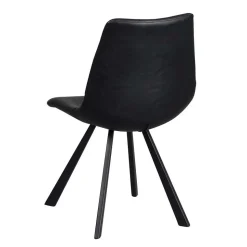 Loft Esstischgruppe mit Eiche White Wash Tisch Pulva & 6 Schalenstühlen (siebenteilig)