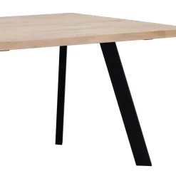 Loft Esstischgruppe mit Eiche White Wash Tisch Pulva & 6 Schalenstühlen (siebenteilig)