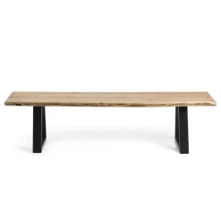 Loft Esszimmer Bank ohne Lehne Dumassa mit Baumkante Akazie