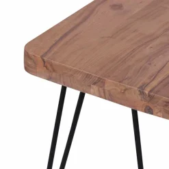 Loft Style Essbank mit Massivholz Akazie Lariona & Metall