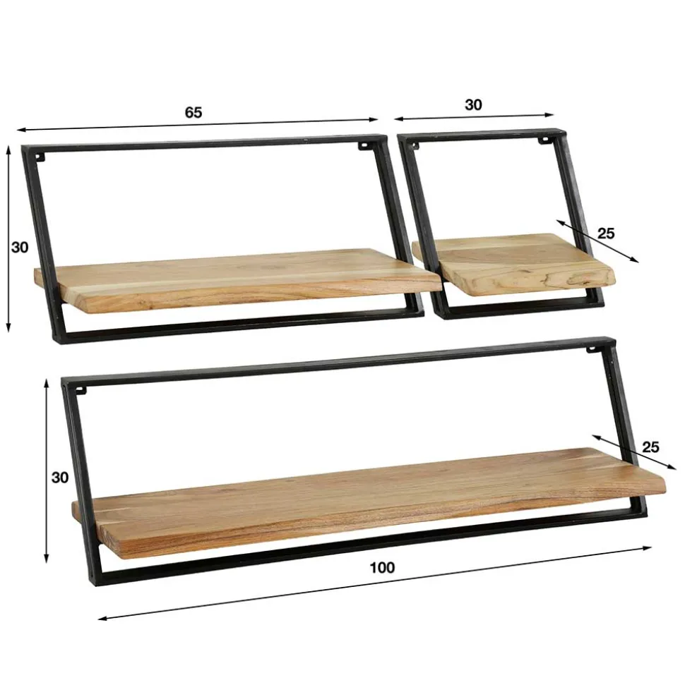 Loft Style Wandboard Set - Massa (dreiteilig)