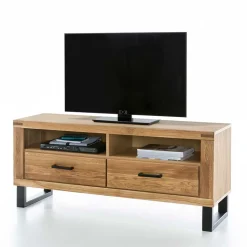 Loft TV Kommode aus teilmassiver Wildeiche - Arello