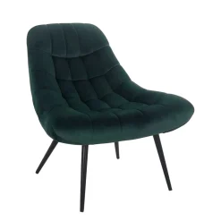 Lounge Samtstuhl in Dunkelgrün - Tomjan