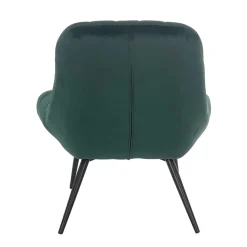 Lounge Samtstuhl in Dunkelgrün - Tomjan