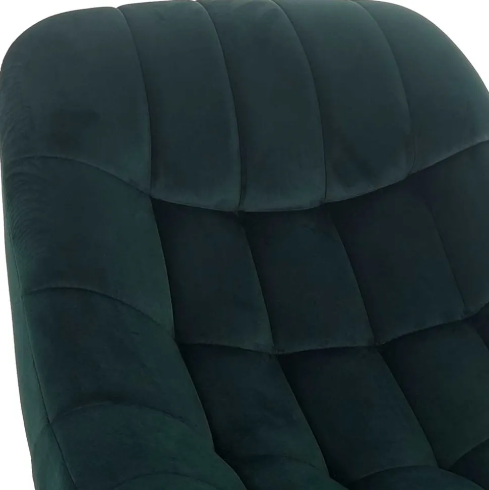 Lounge Samtstuhl in Dunkelgrün - Tomjan