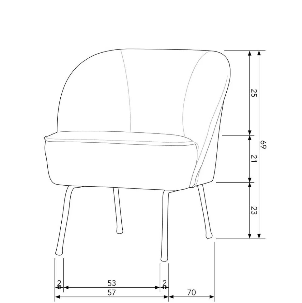 Lounge Sessel aus Samt mit floralem Dessin - Rosco