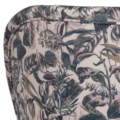 Lounge Sessel aus Samt mit floralem Dessin - Rosco