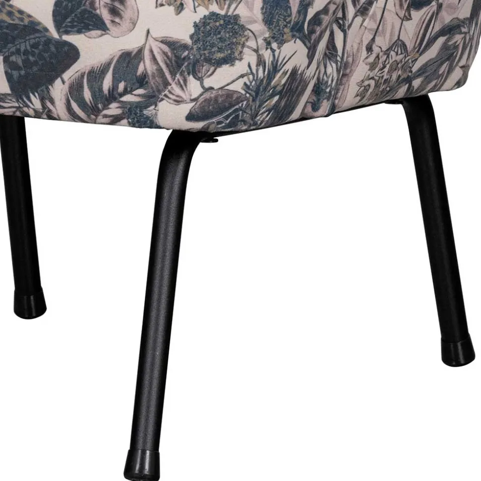 Lounge Sessel aus Samt mit floralem Dessin - Rosco