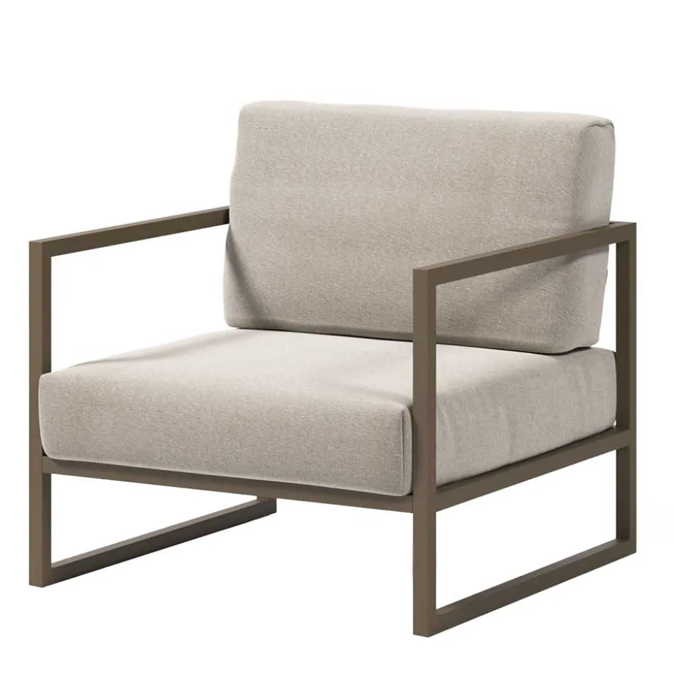 Lounge Sessel in Hellgrau & Dunkelgrün - Turkeni