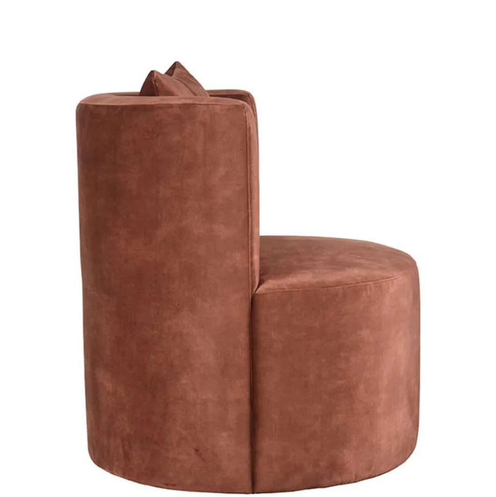 Lounge Sessel in Rost Braun - Plane