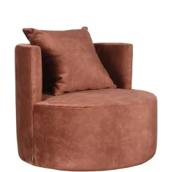 Lounge Sessel in Rost Braun - Plane