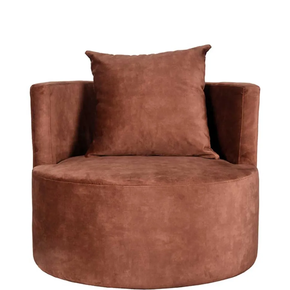 Lounge Sessel in Rost Braun - Plane