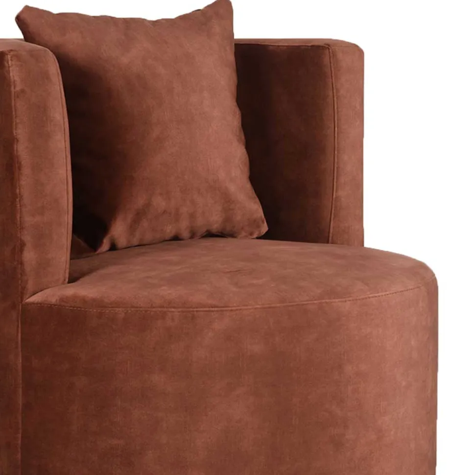 Lounge Sessel in Rost Braun - Plane