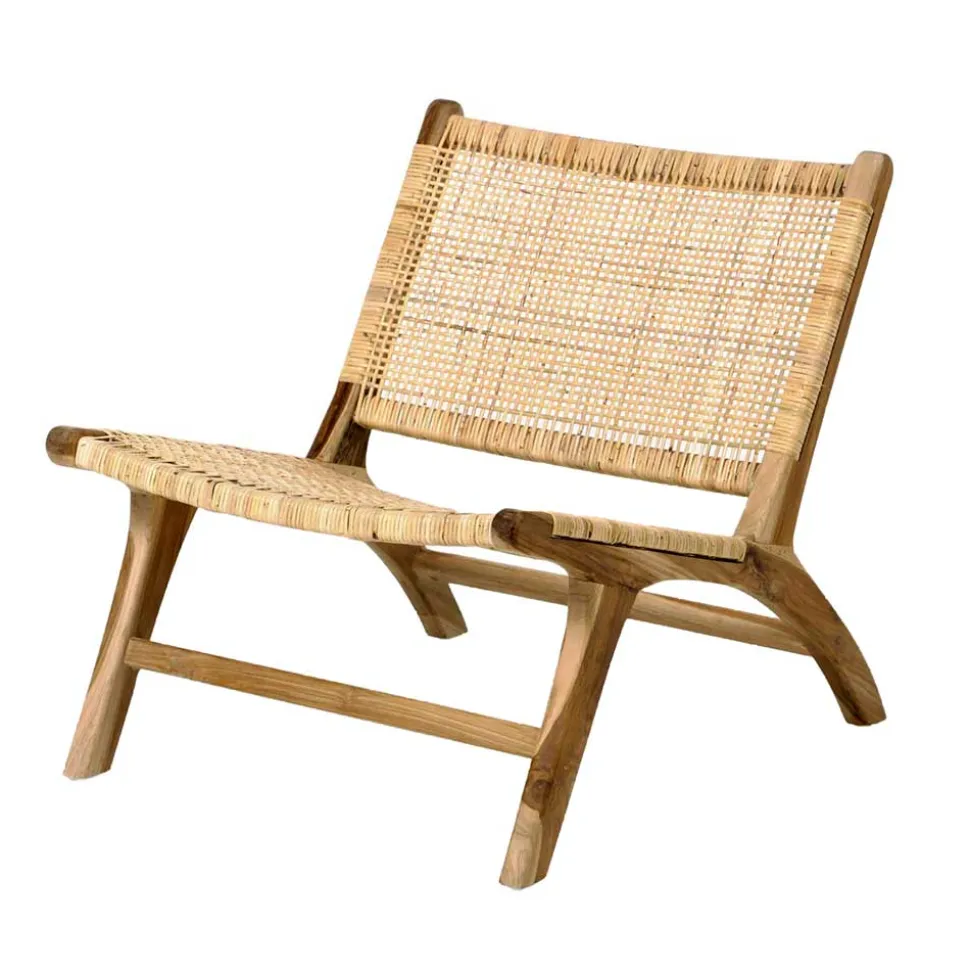 Lounge Stuhl aus Geflecht Rattan - Rimorio