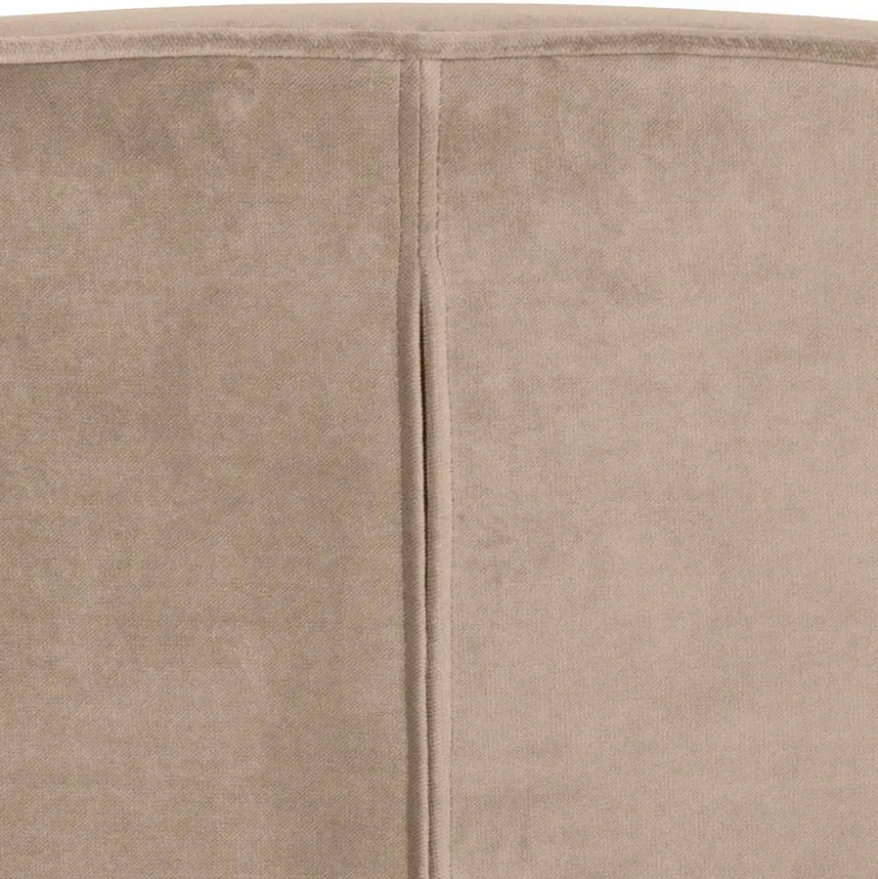 Loungestuhl aus Samt in Khaki - Griffina