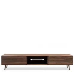 Lowboard für Fernseher aus Nussbaum - Rivossa