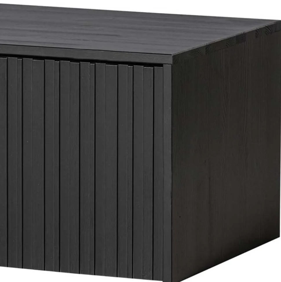 Lowboard in Schwarz Kiefer - Gelvins