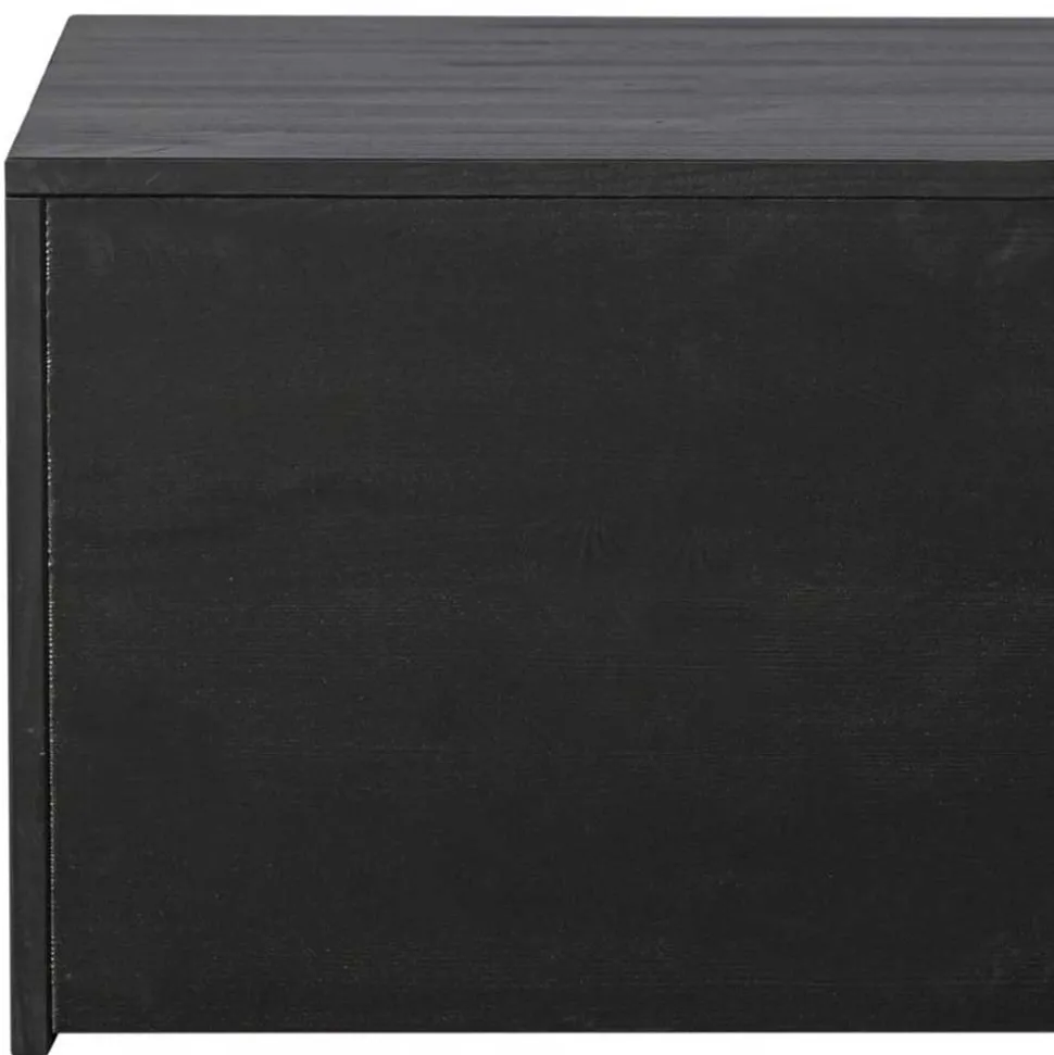 Lowboard in Schwarz Kiefer - Gelvins