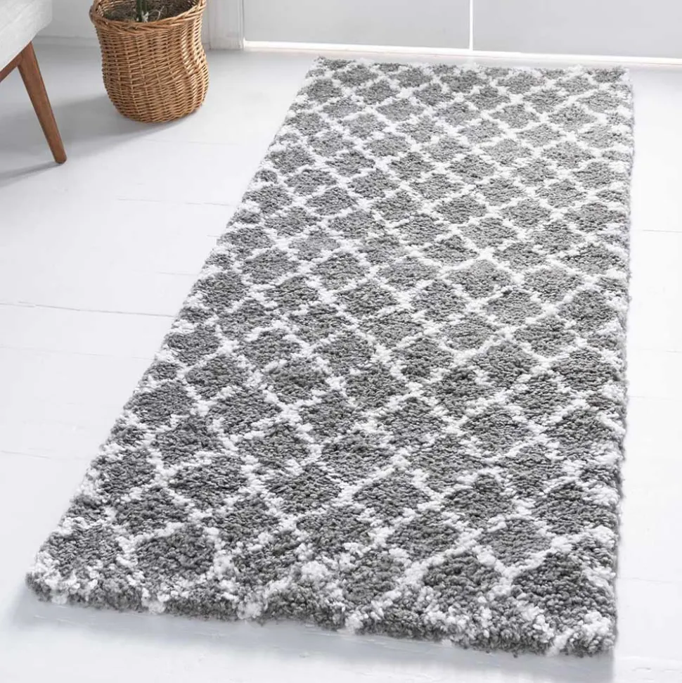 Läufer Teppich in 2 Größen mit Kachelmuster - Drojan