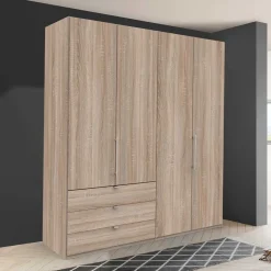 2m breiter Gleittüren-Schrank mit drei Schubladen - Zayun