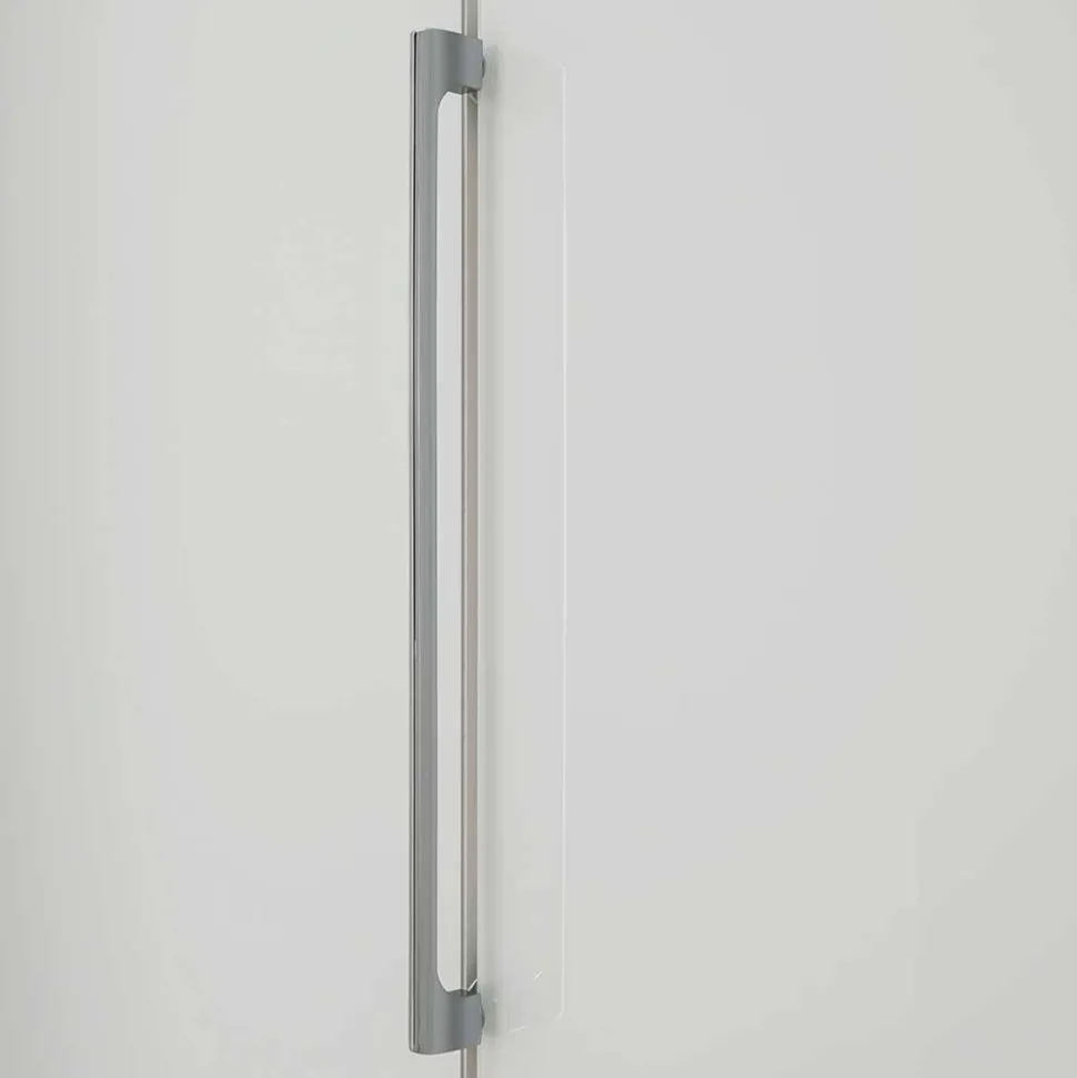 3m 4-türiger Kleiderschrank in Weiß Glasfront - Cara