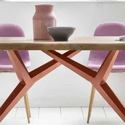 Mangoholz Essenstisch mit Eisengestell - Cemza