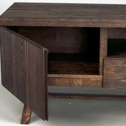 Markantes Retro TV Board aus Eiche dunkel - Vedraza