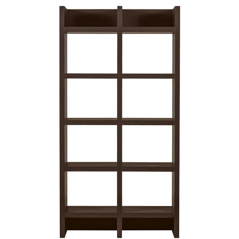 Markantes Standregal in Dunkelbraun - Belpasso