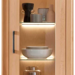 Massive Anbauwand aus Kernbuche - Sarosca (vierteilig)