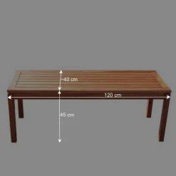 Massive Holzbank Vivian für Garten