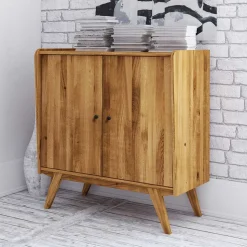 Massive Türen-Kommode im Mid Century Stil - Hardus