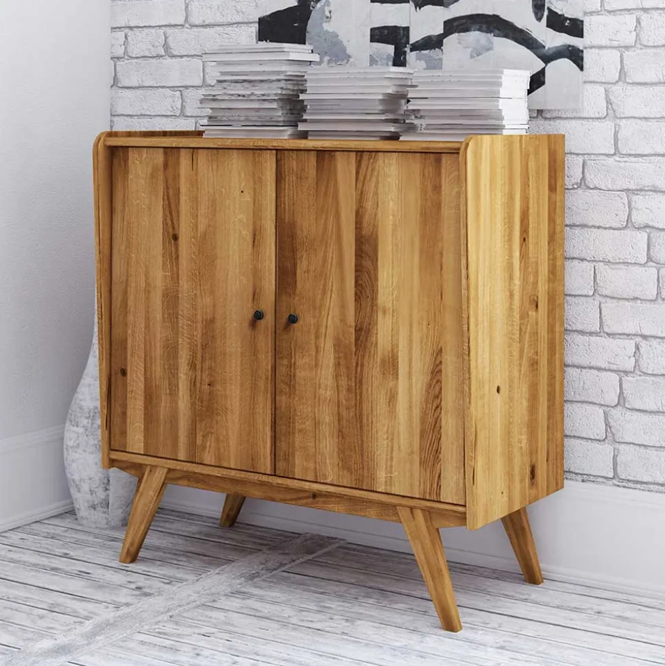Massive Türen-Kommode im Mid Century Stil - Hardus