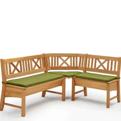 Massive Wildeiche Eckbank Gruppe - Jodrav (vierteilig)