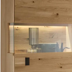 Massive Wohnzimmereinrichtung mit LED - Xeddos (dreiteilig)