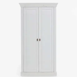 Massiver Kinder Kleiderschrank in Weiß - Satumare