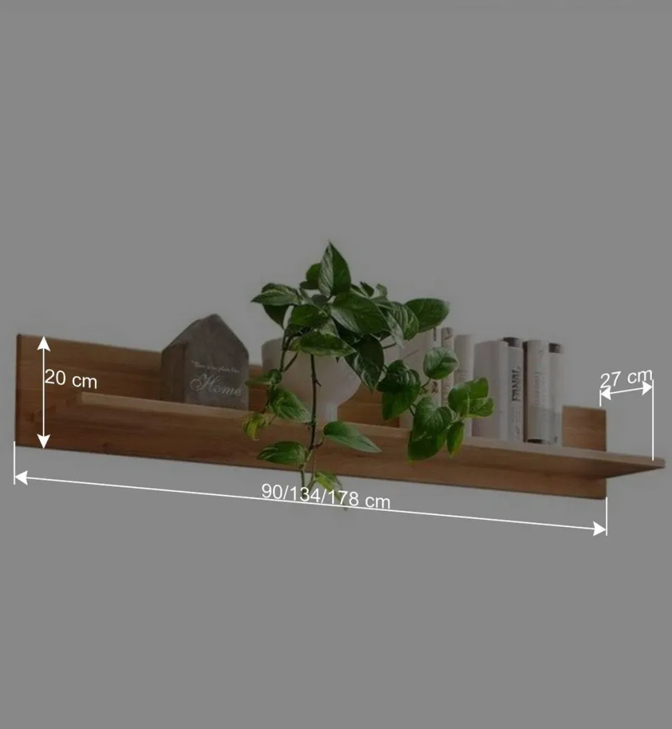 Massives Eiche Wandboard in drei Breiten - Teano
