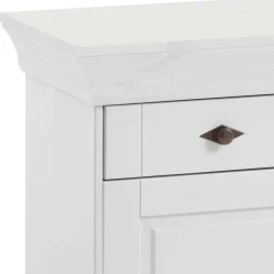 Massives Kiefer Sideboard Satumare in Weiß