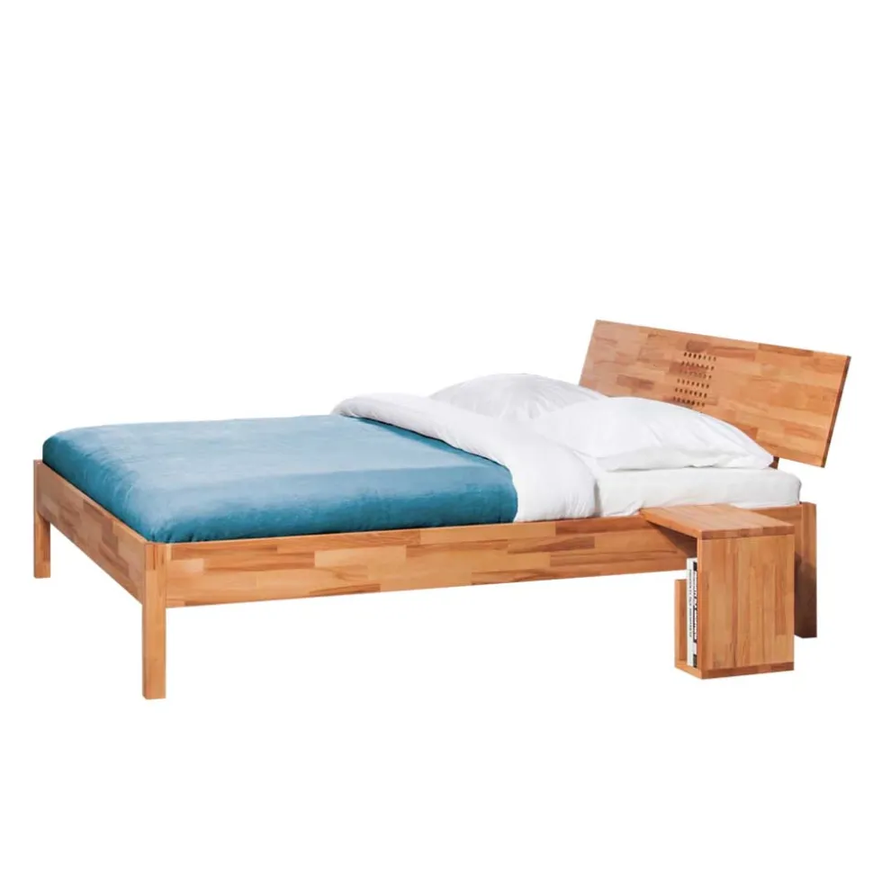 Massivholz Bett Narkondam aus Kernbuche