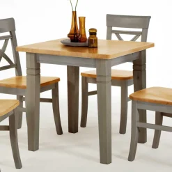 Massivholz Esstisch Jytte in Grau Kiefer