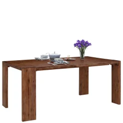 Massivholz Esszimmertisch aus Akazie Braun - Work