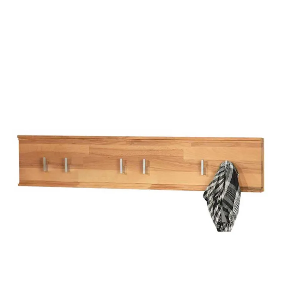 Massivholz Hängegarderobe Coestra aus Kernbuche (zweiteilig)