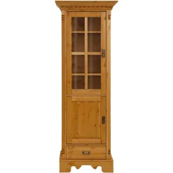 Massivholz Landhausvitrine gebeizt & geölt - Fausanda