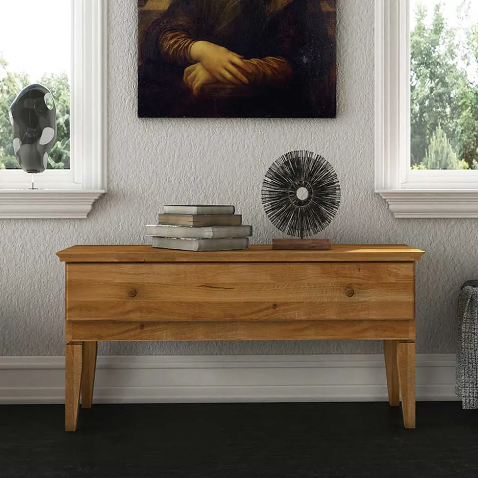 Massivholz Lowboard Masdamos aus Wildeiche geölt